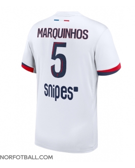 Billige Fotballdrakt Paris Saint-Germain Marquinhos #5 Replika Bortedrakt 2025-26 Kortermet